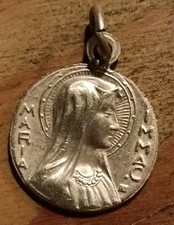 Médaille Religieuse Ancienne Ste Bernadette  Lourdes Vierge Marie 