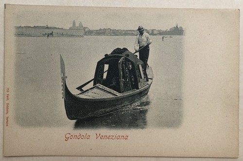 Cartolina venezia gondola - cartolina,