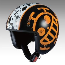 Casco Moto OGK ONE PIECE TRAFALGAR LAW BLACK-15 BOB-K Edizione Limitata Nuovo