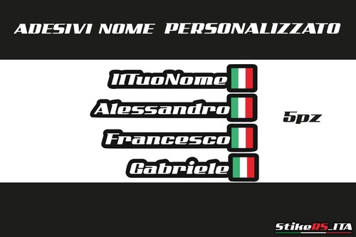 Nome personalizzato adesivo - personalizzato,