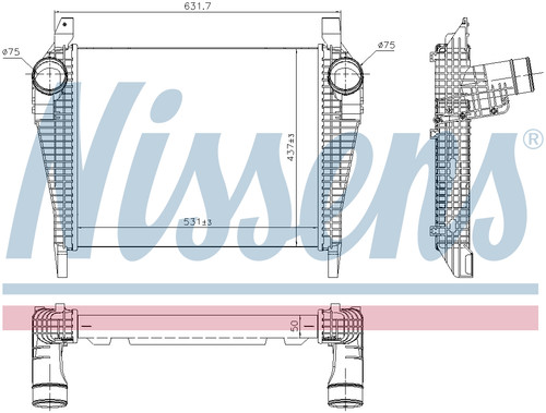 Nissens carica intercooler - carica,