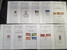 ERSTTAGSBLATT Der Deutschen Bundespost lotto da 23 pezzi anno 1978 German Stamps