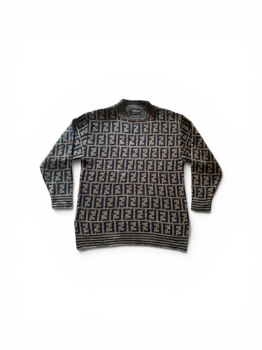 Maglione fendi zucca logo - maglione,