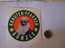 ADESIVO STICKER VINTAGE KLEBER KRAUTER PFARRER KUNZLE 