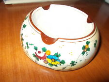 POSACENERE PORTACENERE CERAMICA MARMACA SAN MARINO N. 639 DECORO A MANO FIORI