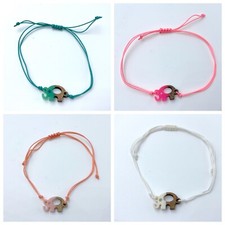 Bracciale Donna Elefante Vari Colori Nuovo Regolabile Bijoux Regalo Moda