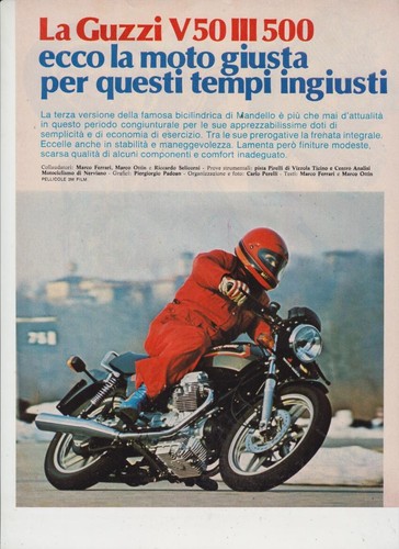 Advertising test moto guzzi - advertising,