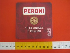 B1 SOTTOBICCHIERE BIRRA BEER MAT BIER COASTER PILSNER ITALIA PERONI NON FILTRATA