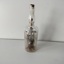 Bottiglia Pubblicitaria Fratelli Branca MILANO Con Crocifisso All'interno.