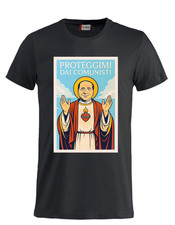 T-shirt Berlusconi nera | Maglietta ironica | Made in Italy | AR Web Designer