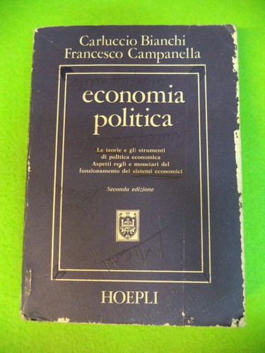 Book libro economia politica - libro,
