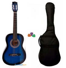 Chitarra Classica 1/2 Blu con Custodia e Plettri - Top OFFERTA