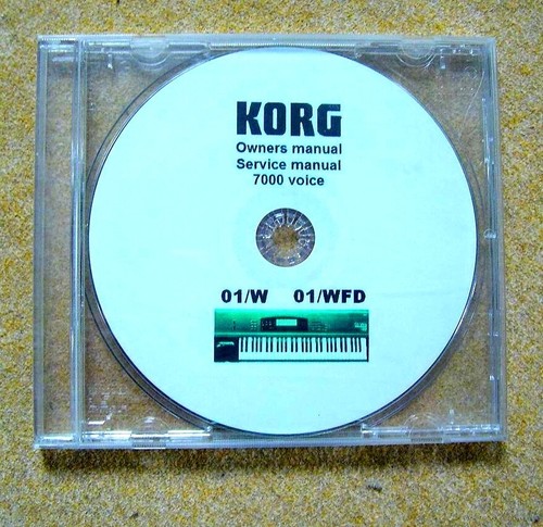 Korg 01w 01wfd cd con - korg,