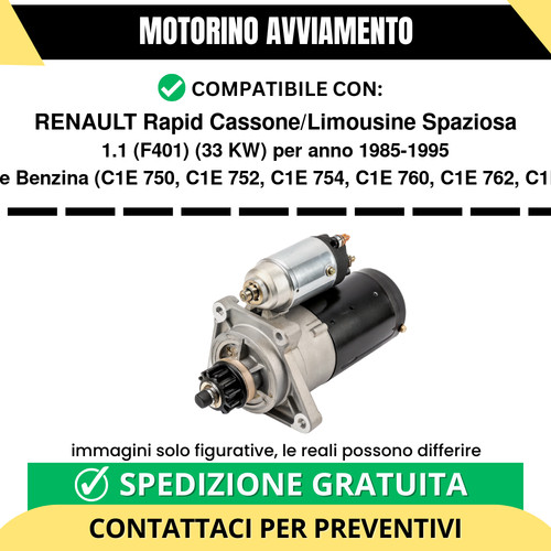 Motorino avviamento renault - motorino,