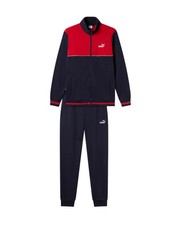  Tuta Intera Completa Full Tracksuit UOMO Puma Essentials FZ Sweat Blu Rosso 