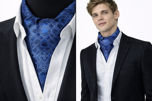 Cravatta uomo ascot - cravatta,