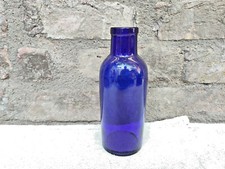 Bottiglia Di Vetro Vintage Blu