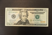 BANCONOTE MONDIALI USA 20 DOLLARI 2017 con asterisco RARA