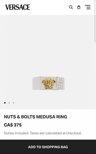 Versace ring - versace,
