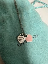 collana Tiffany Doppio Cuore Rosa