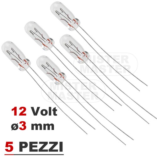 Mini lampadina 12v auto - t3,