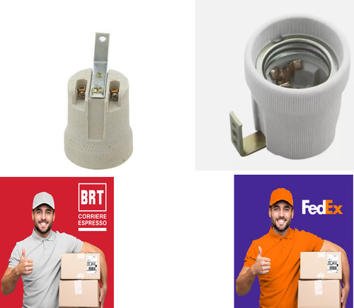Portalampada ceramica e27 - portalampada,