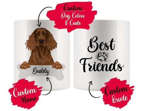 Tazza personalizzata setter - tazza,
