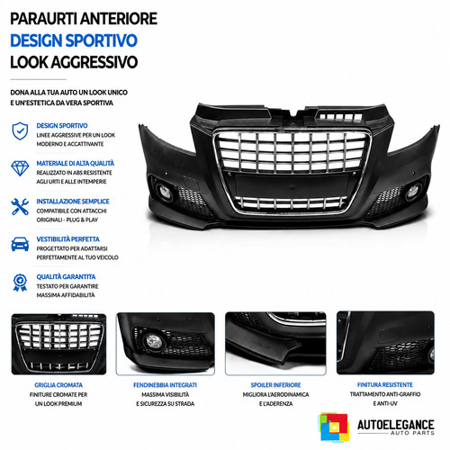 Paraurti anteriore audi - paraurti, a3