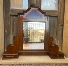 Antica specchiera in legno da