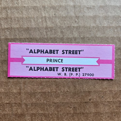 Prince alphabet street - street, jukebox