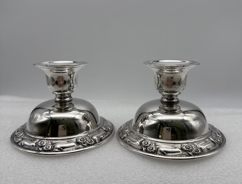 Candelabri vintage placcati