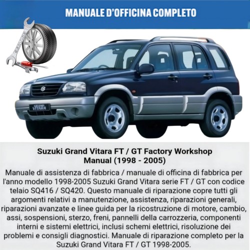 Manuale officina suzuki - manuale, grand