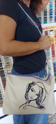 Borsa artigianale cucita - , a