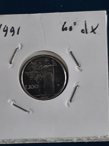 Moneta repubblica 100 - 100, lire