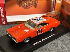 Caricabatteria Auto World 1/43 1969 Dodge Generale Lee Red Dukes of Hazzard 01 Warner