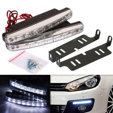 TUNING AUTO KIT Luci Diurne 8 Led Universali 12V Bianco Ghiaccio 6000K DRL