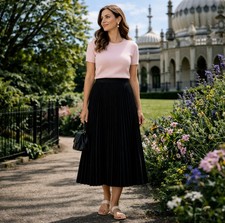 Gonna midi Sandro Ferrone nera