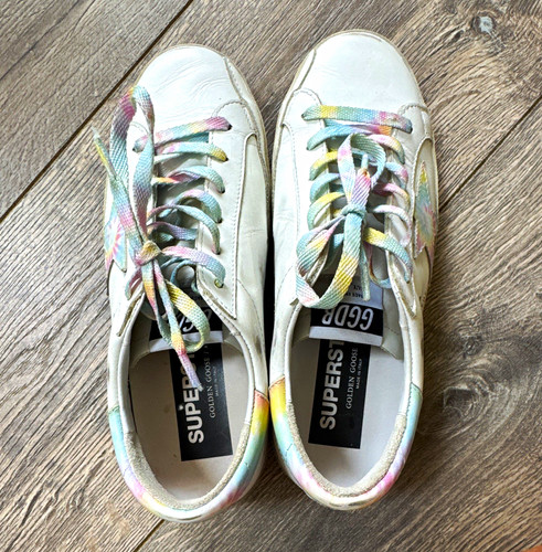 Golden goose superstar white - golden,