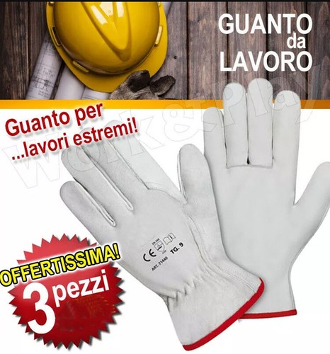 Paia guanti lavoro in - 3, di