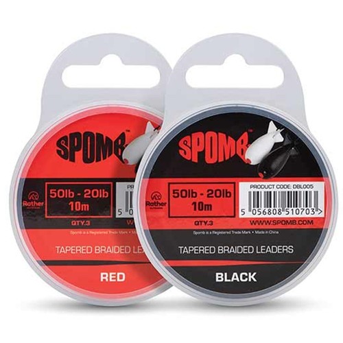 Spomb tapered braided leaders - tapered,