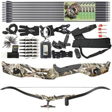 Set frecce in carbonio con arco ricurvo 56" 30-50 libbre tiro con l'arco tiro con l'arco caccia