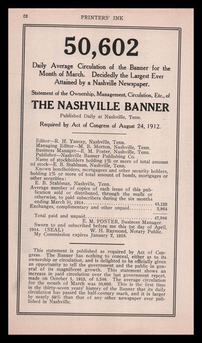 1914 the nashville banner - the,