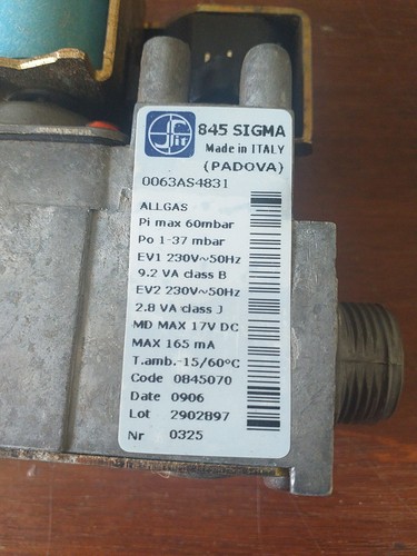 Valvola gas per caldaia sit - gas,