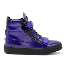 Giuseppe Zanotti Coby Sneakers alte in pelle metallizzata EU 41 US 8 - Nuove $1095