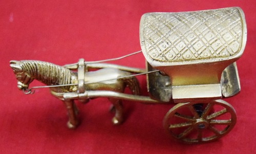 Carrello cavallo ottone