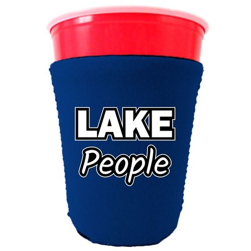 Lake people neoprene party cup - people,