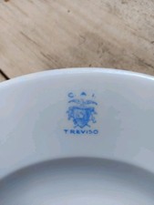 Coppia Piatti Porcellana C.A.I. Treviso - Seltmann Weiden Bavaria - Vintage