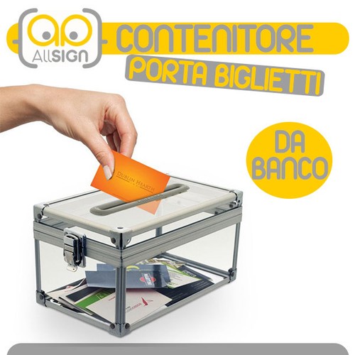 Scatola porta biglietti plex - biglietti,