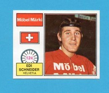 SPRINT '72-PANINI-Figurina n.124-E.SCHNEIDER-SVIZZERA -Recuperata