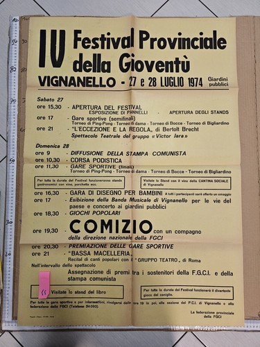 Manifesto 1974 festival - 1974, della